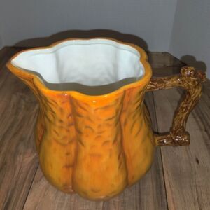 Bella Casa By Ganz Ceramic Pumpkin Fall Style Pitcher 7'in Tall